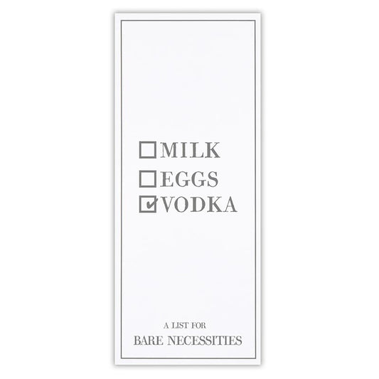 Face to Face Listpad - Milk Eggs Vodka