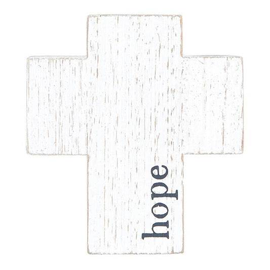 Face to Face Wood Cross - Hope