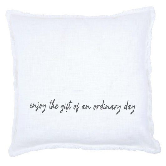 Face to Face Euro Pillow - Enjoy The Gift