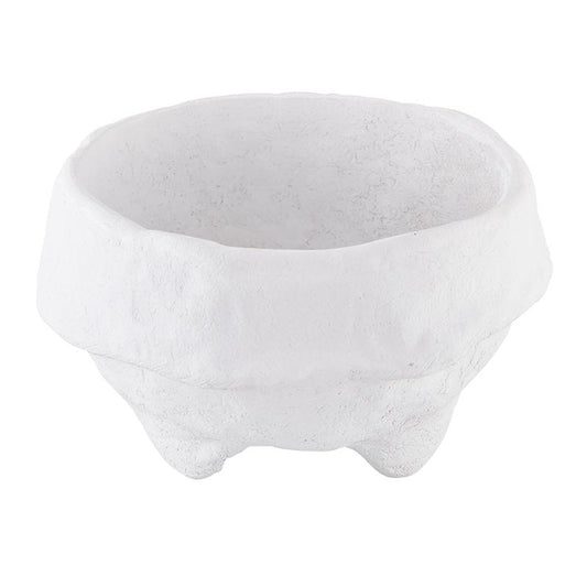 Paper-Mache Bowl - White