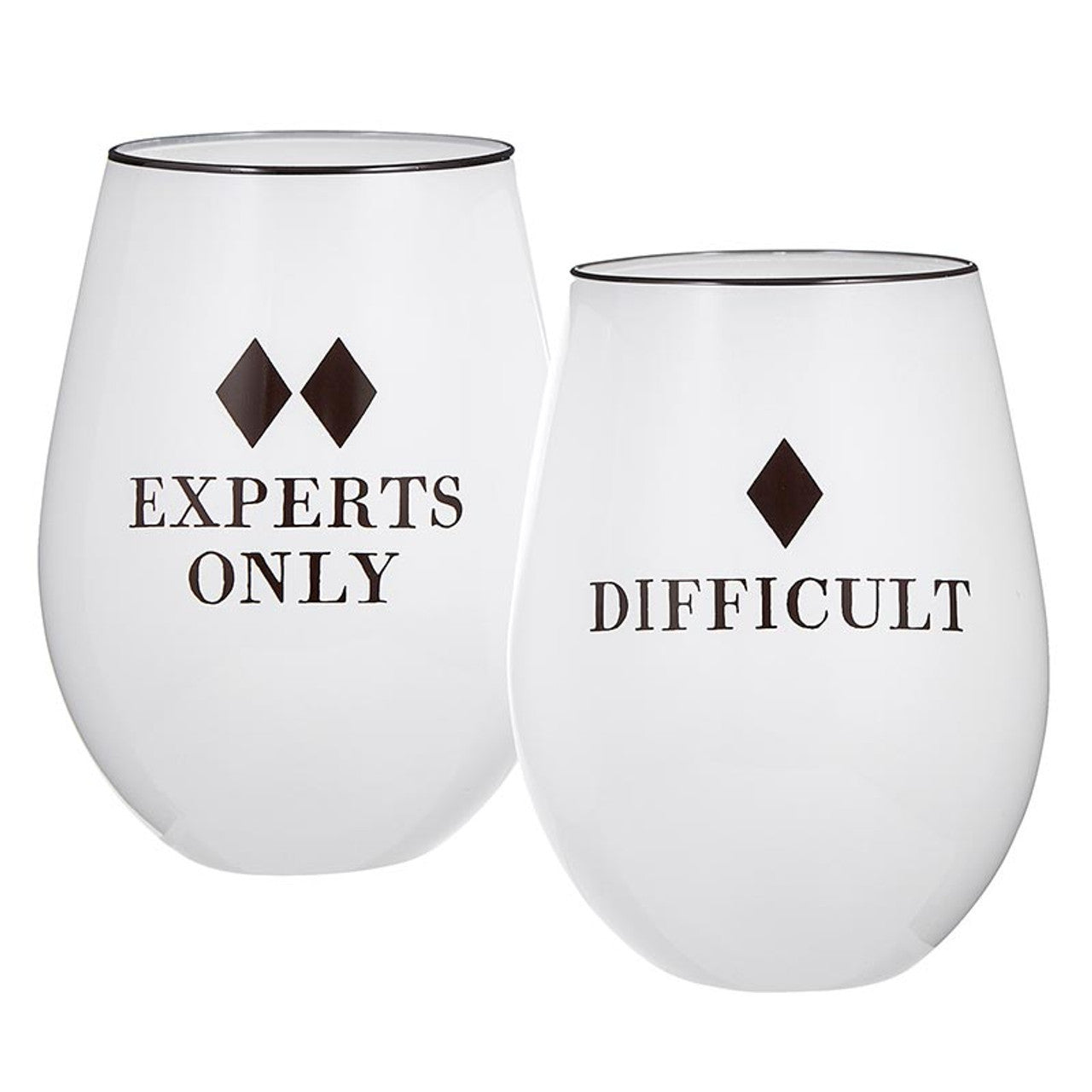 Face To Face Wine Glasses - Experts/Difficult - Set of 2