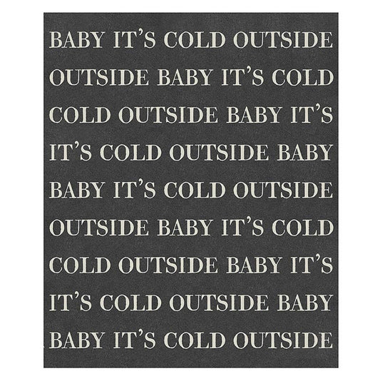 Face To Face Luxe Cotton Throw - Baby It's Cold Outside