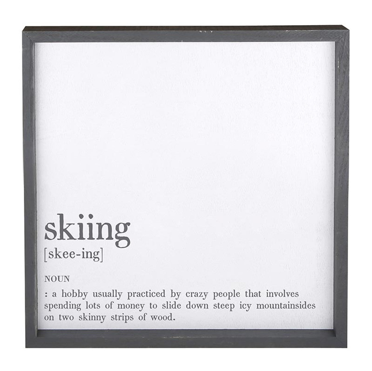 Face To Face Cadet Word Board - Skiing Definition