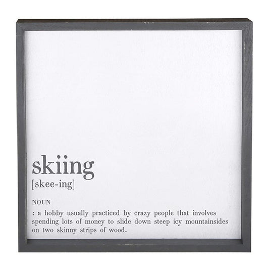Face To Face Cadet Word Board - Skiing Definition
