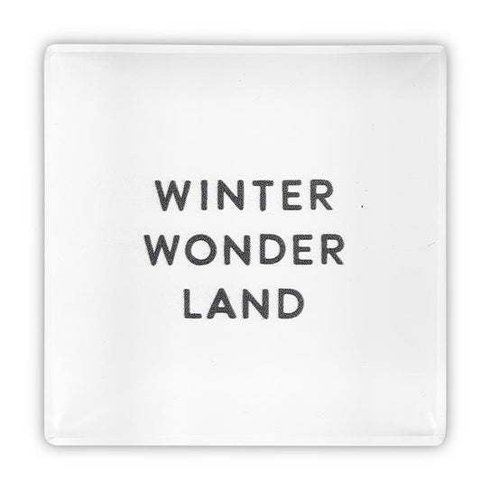 Face To Face Lucite Block - Winter Wonder Land