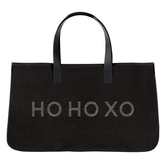 Black Canvas Tote - Ho Ho Xo