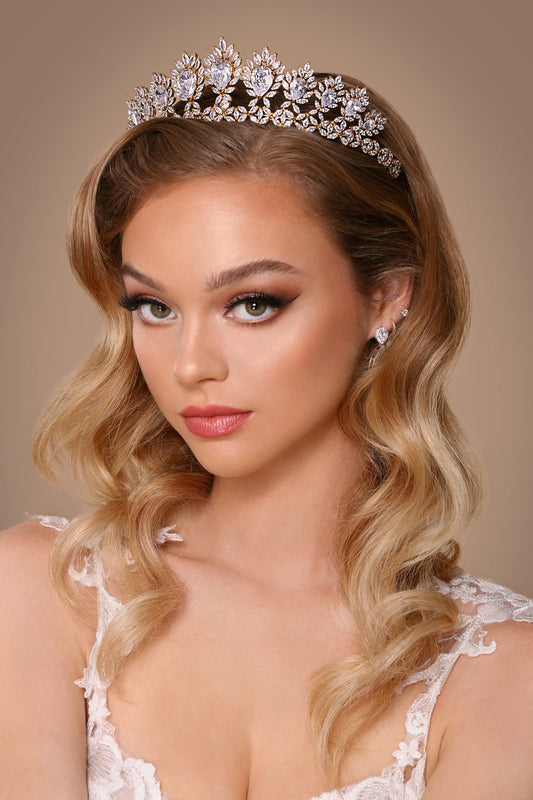 Layla Swarovski Bridal Or Special Event Tiara And Crown
