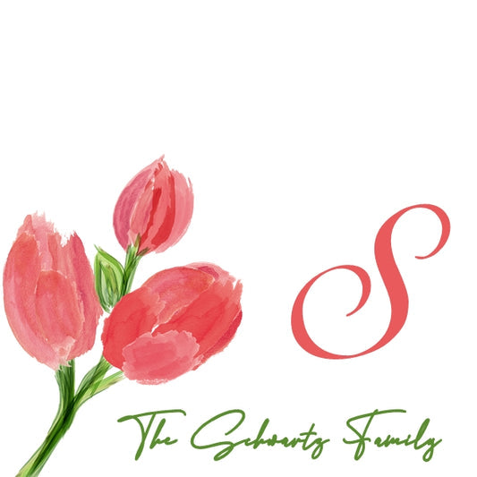 Watercolor Rosebuds Purim Label Or Tag