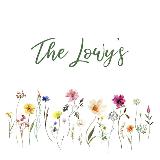 Wildflower Design Purim Label Or Tag