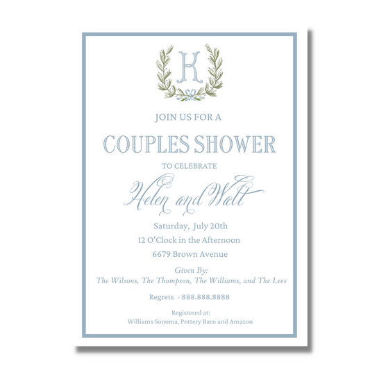 Laurel Wreath - Bridal Shower Invite