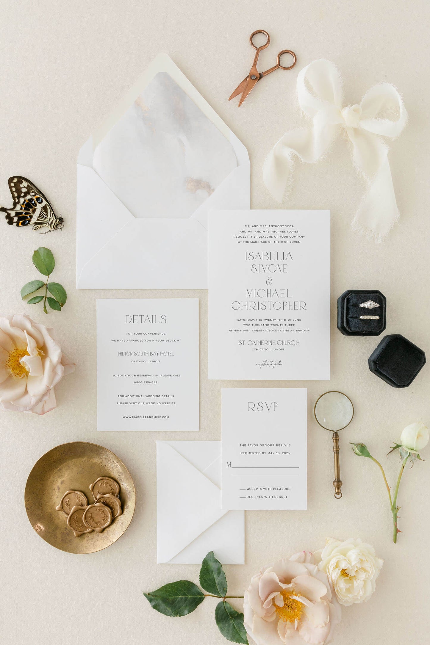 Luxury Wedding Invitations | The Isabella