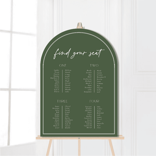 Arch Seating Charts - 10% OFF UPON SIGN UP