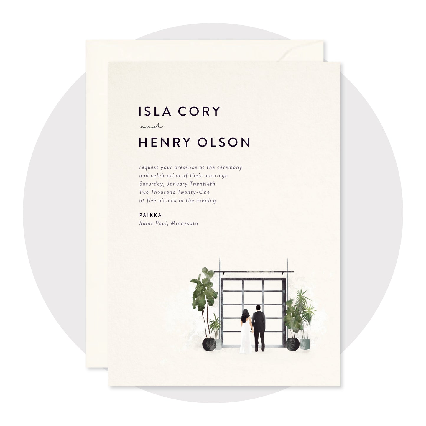 PAIKKA Saint Paul Wedding Invitations - Digital