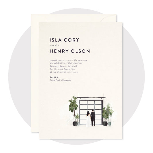 PAIKKA Saint Paul Wedding Invitations - Digital