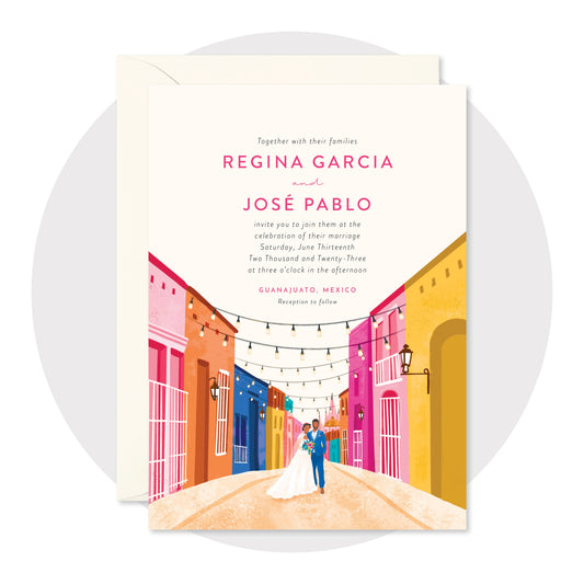Guanajuato Wedding Invitations - Digital