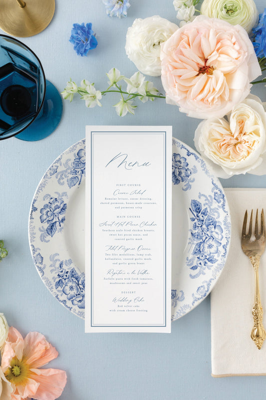 Cindy | Wedding Menu Cards