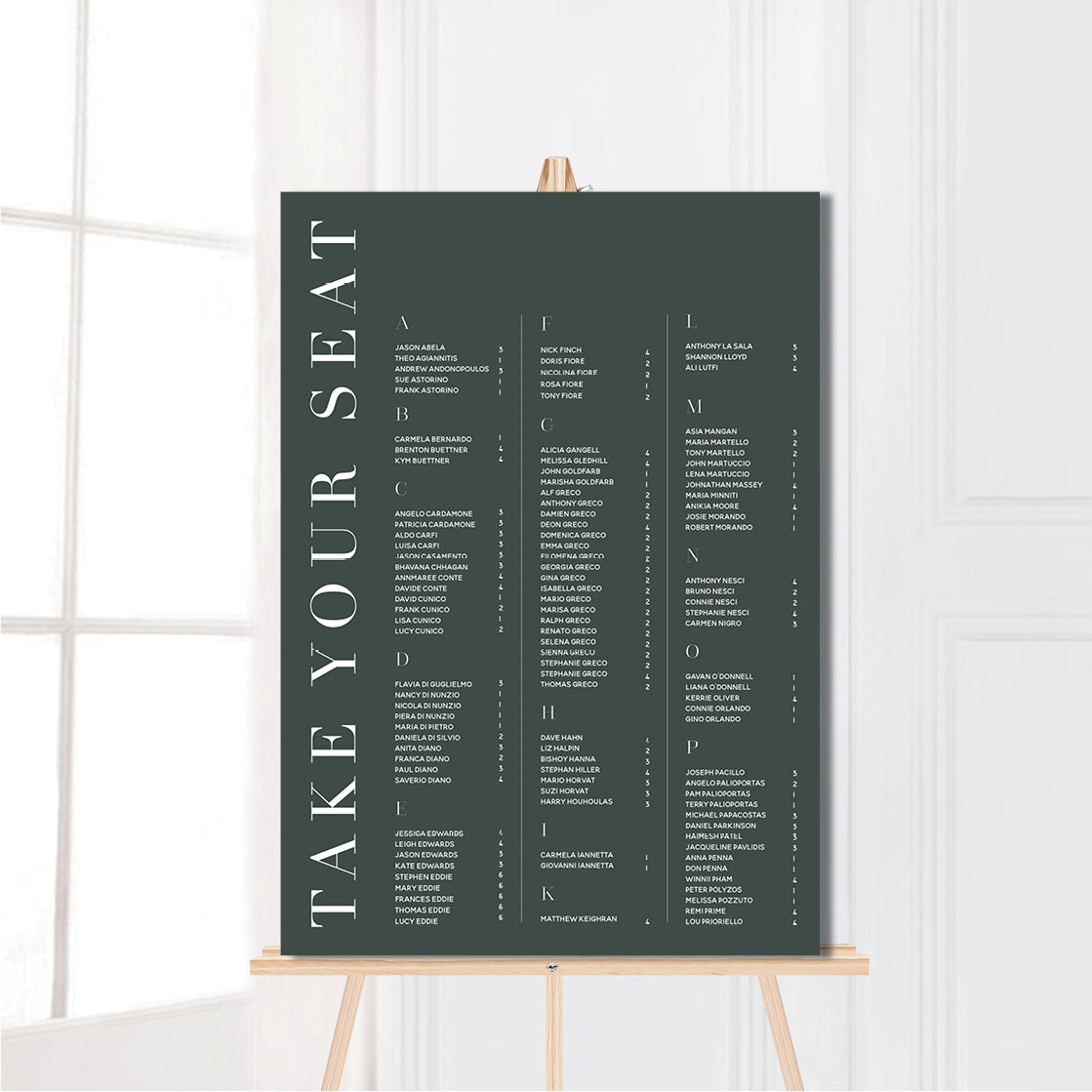 Board Seating Charts - 10% OFF UPON SIGN UP