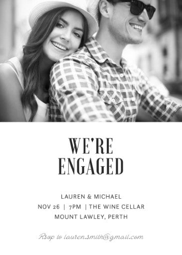 Paper Plane Engagement Invitations by Stefan A.
