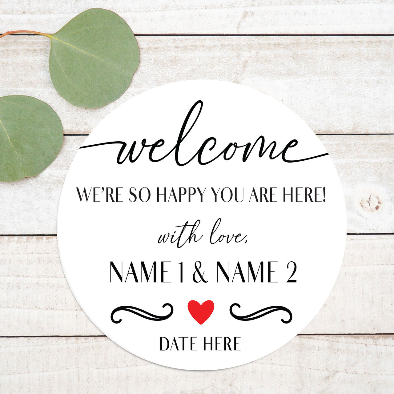 Smitten Wedding Welcome Favor Labels