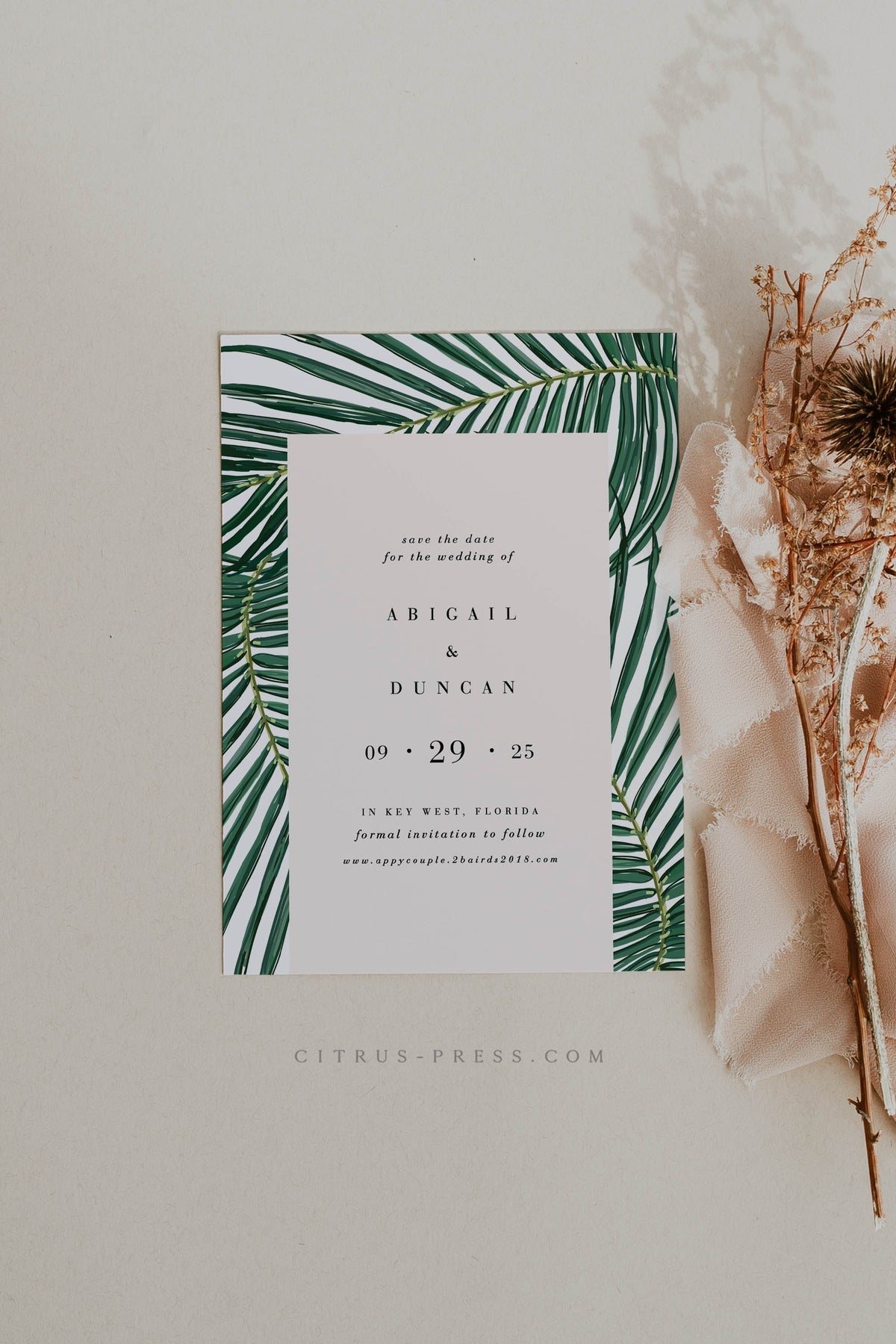 Tropical Save The Date