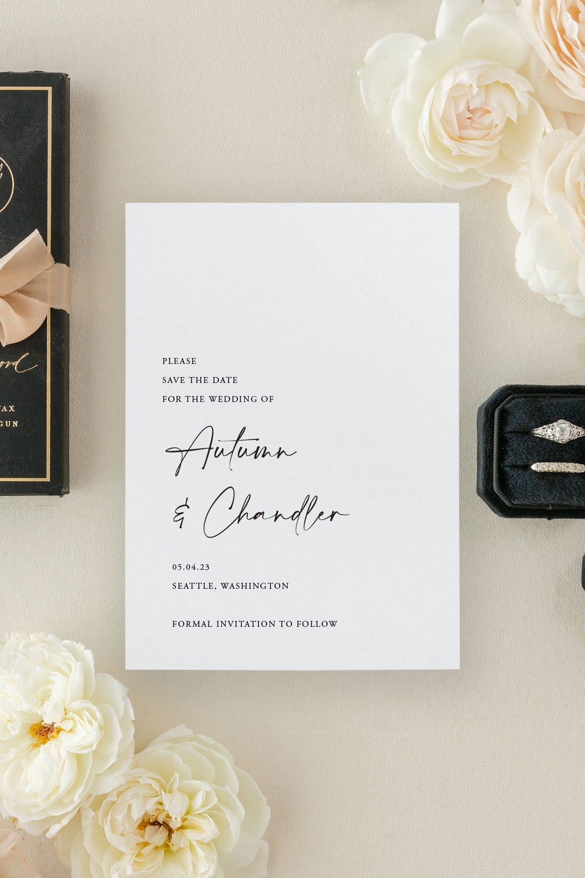Modern Save The Date | The Autumn