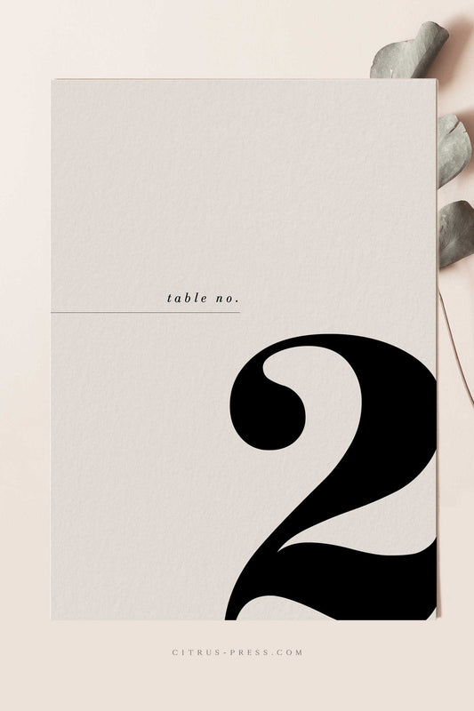 Abstract Table Number