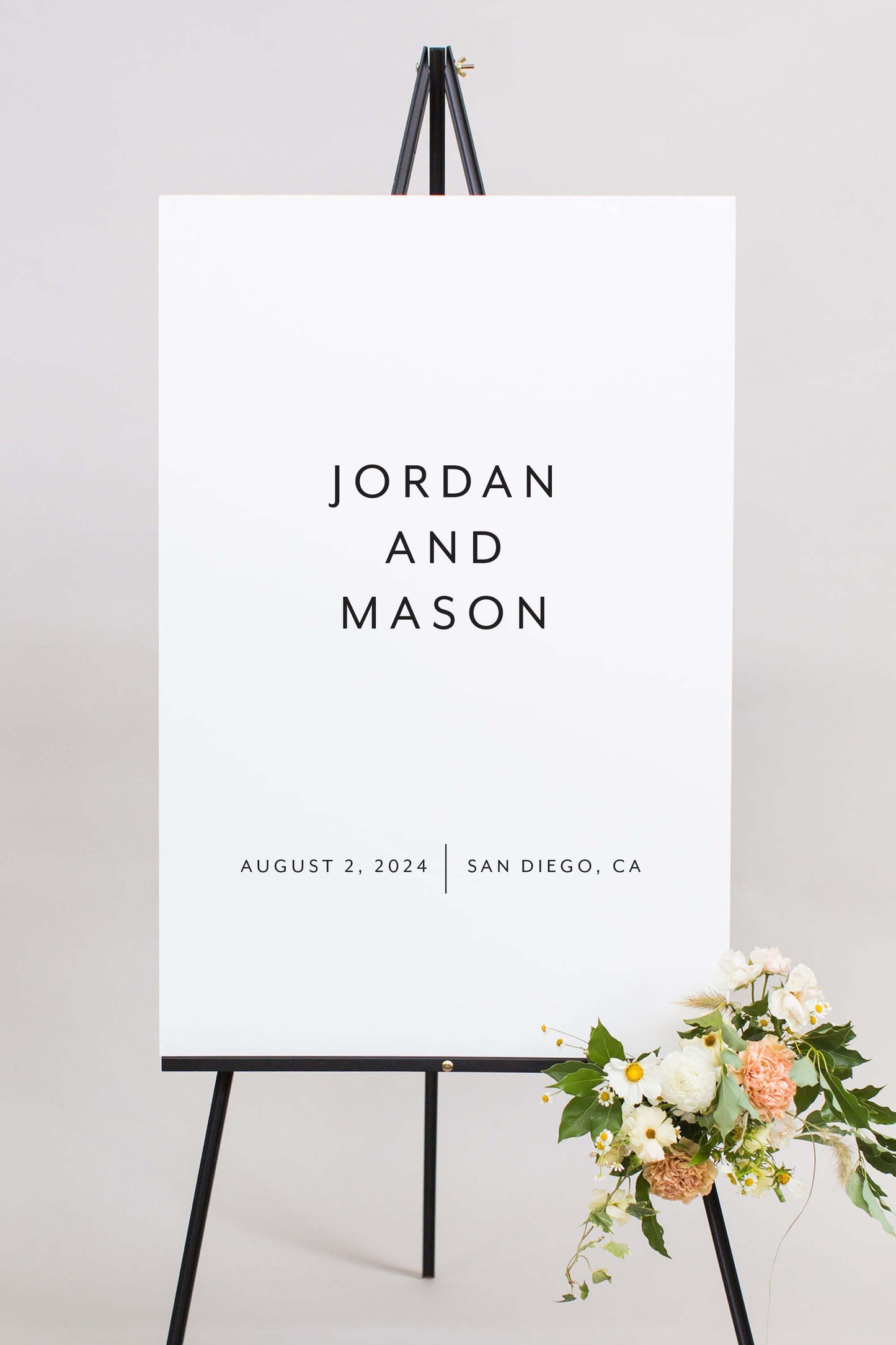 Gatorboard Modern Wedding Sign | The Jordan