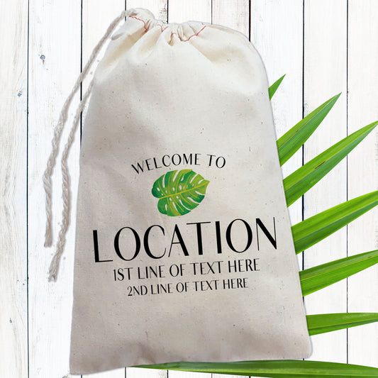 Monstera Leaf Destination Bags
