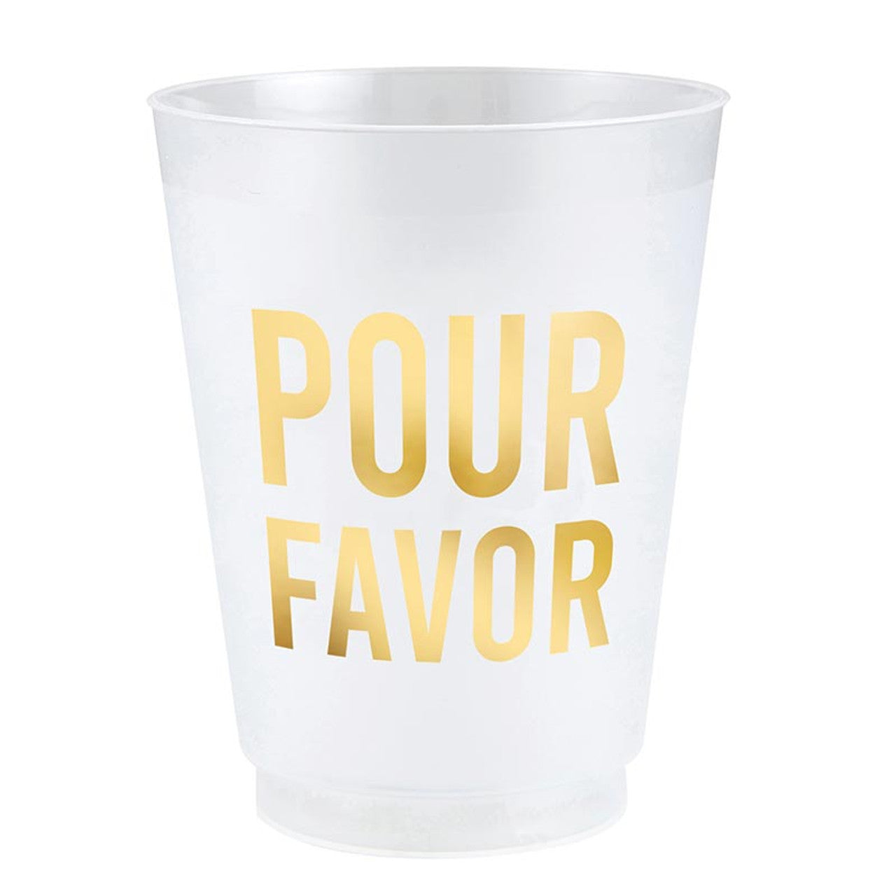 Gold Foil Frost Cups - Pour Favor - Set of 6