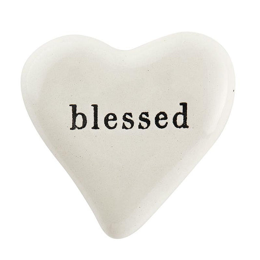 Ceramic Heart - Blessed