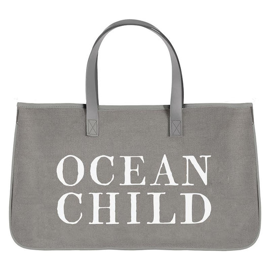 Face to Face Grey Canvas Tote - Ocean Child