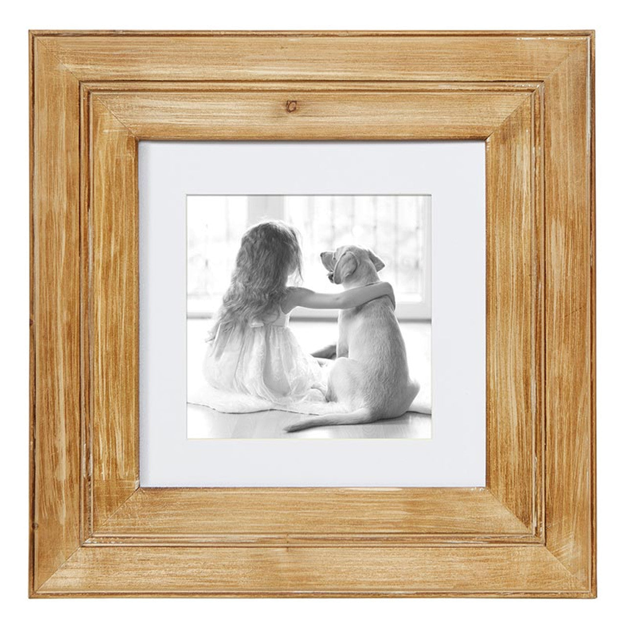 Face to Face Photo Frame - Natural Wood
