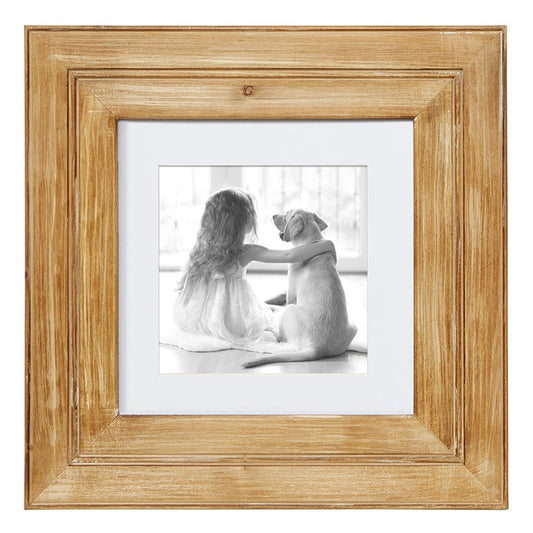 Face to Face Photo Frame - Natural Wood