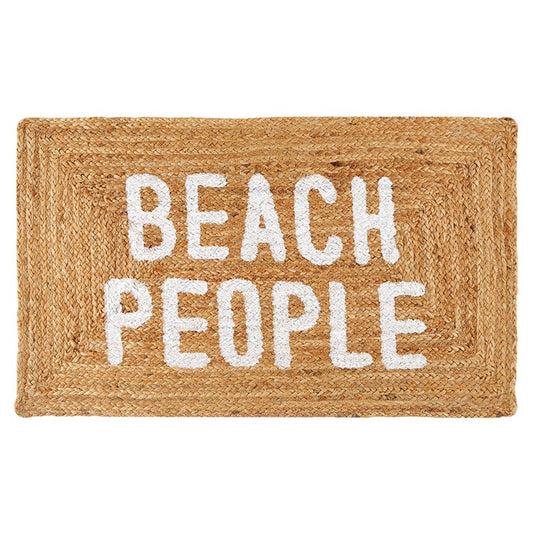 Face to Face Jute Mat - Beach People