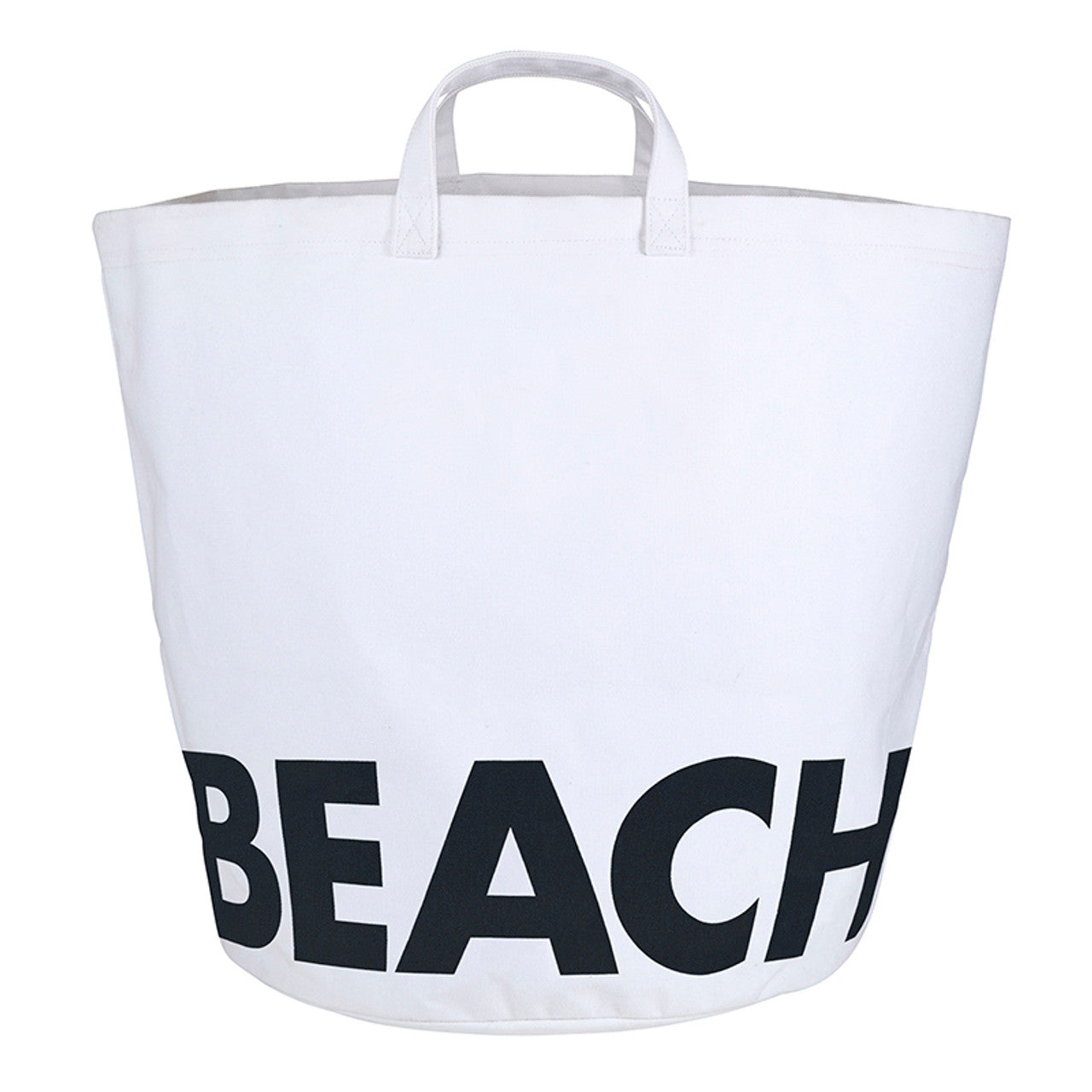 Face to Face Large Canvas Storage Tote - Beach