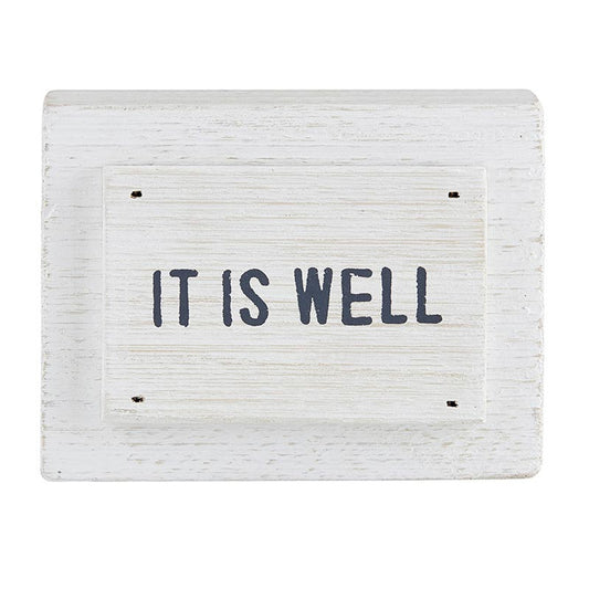 Face to Face Wood Block - It Is Well