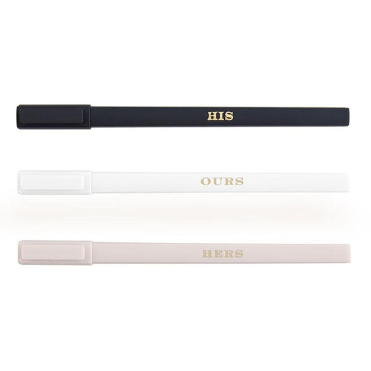 Soft Touch Pen Set - His/Hers/Ours