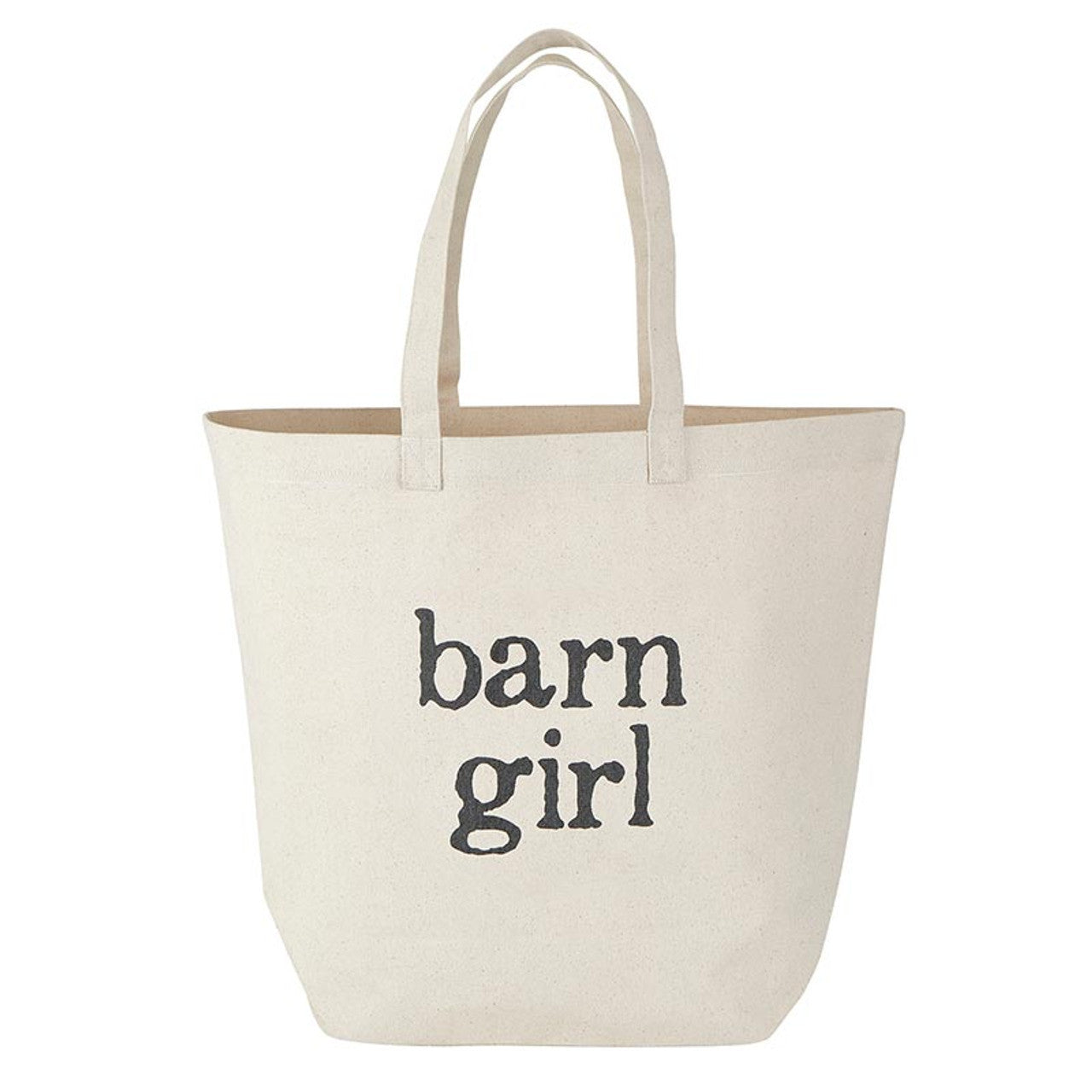 Face to Face Large Canvas Storage Tote - Barn Girl
