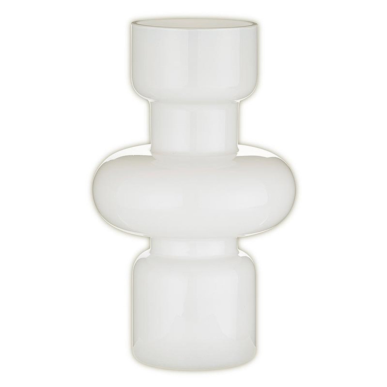 Glass Bubble Vase - Small - White