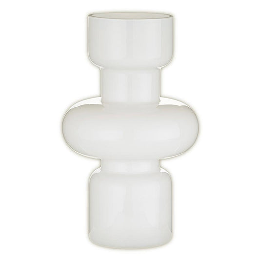 Glass Bubble Vase - Small - White