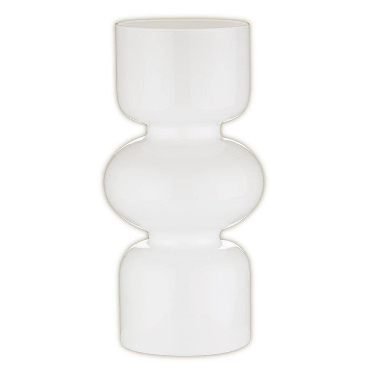 Glass Bubble Vase - Large - White