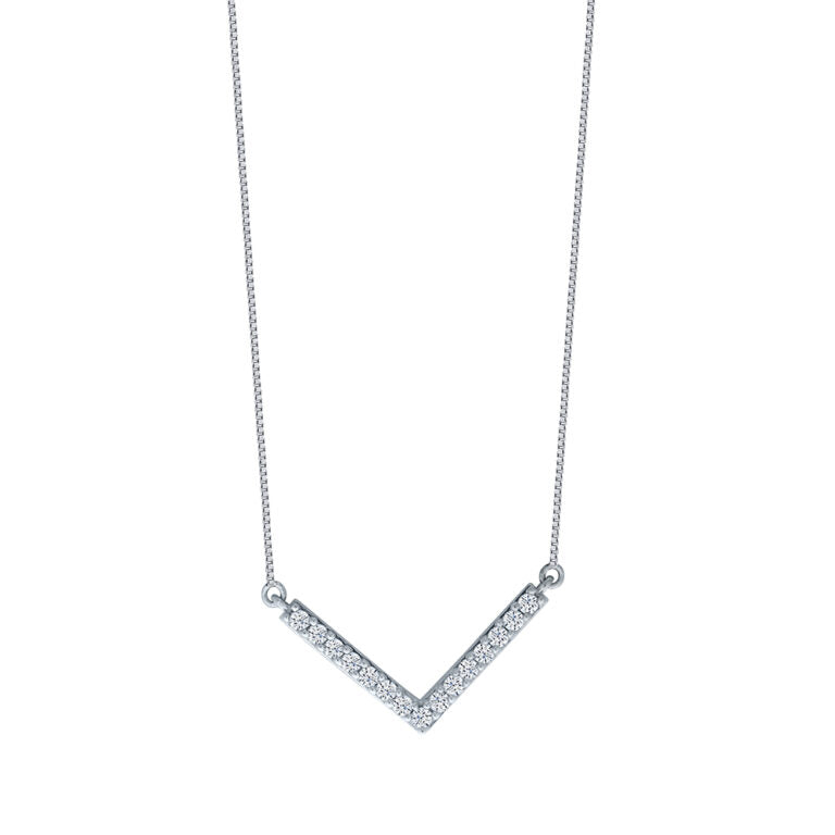 Lab Grown Diamond Chevron Necklace