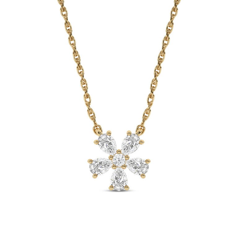 Blossoming Brilliance Lab Grown Diamond Necklace