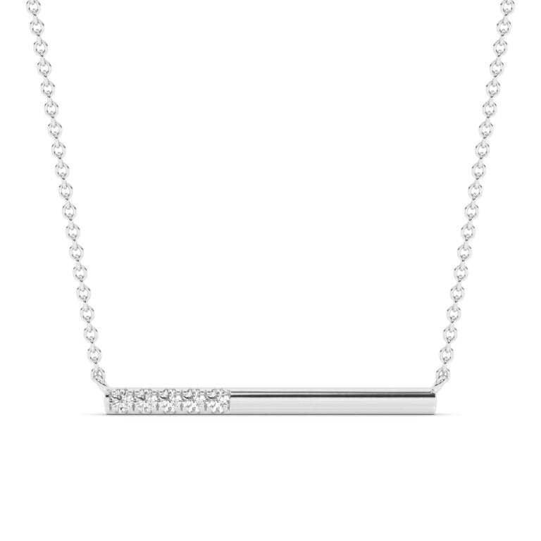 Fluent Lab Diamond Bar Necklace