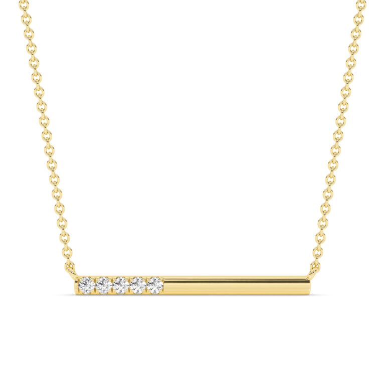 Fluent Lab Diamond Bar Necklace