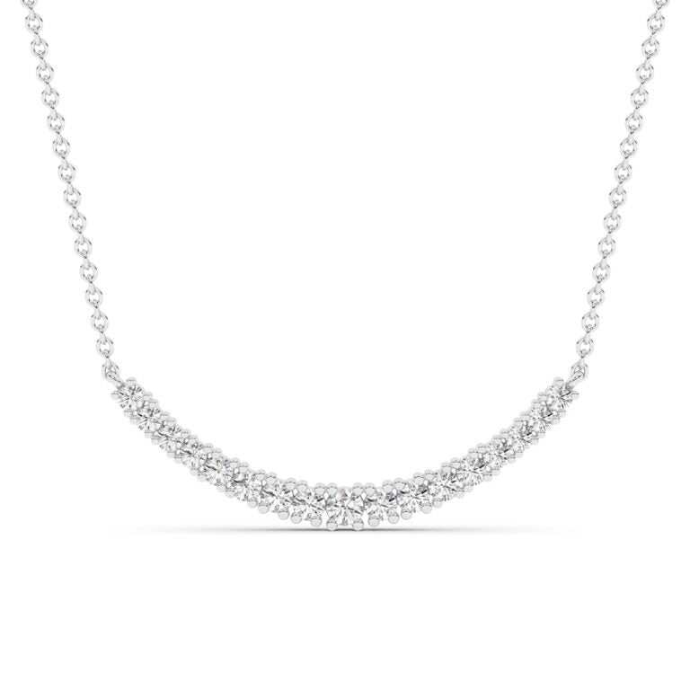 Arc Lab Diamond Curved Line Necklace