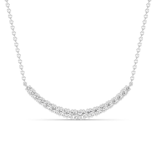 Arc Lab Diamond Curved Line Necklace