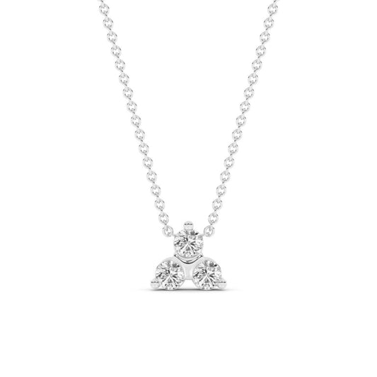 Synergy Three Stone Lab Diamond Necklace
