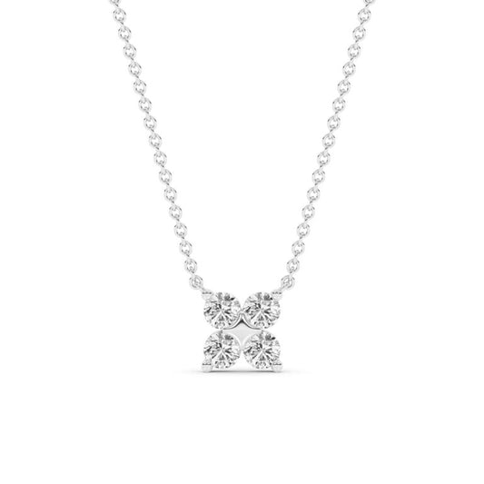 Quartet Lab Diamond Necklace