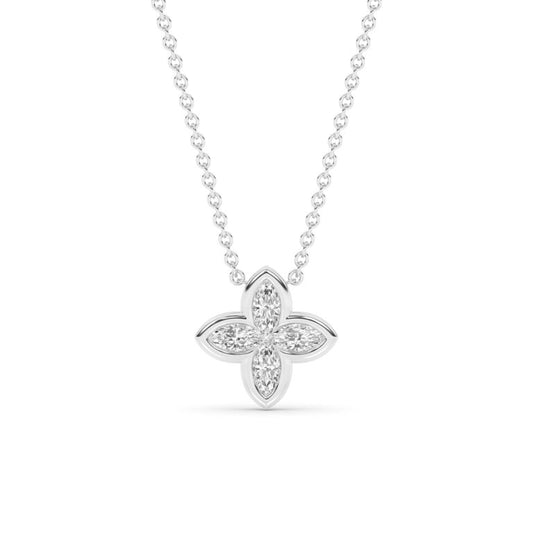 Floret Lab Diamond Necklace